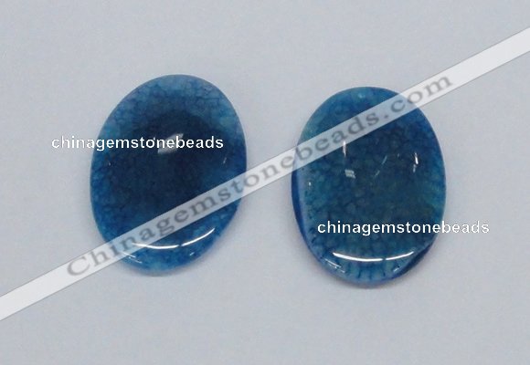 NGP2749 35*50mm oval agate gemstone pendants wholesale