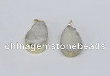 NGP2772 18*25mm - 20*30mm freeform druzy agate pendants