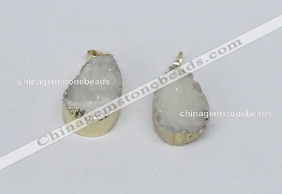 NGP2772 18*25mm - 20*30mm freeform druzy agate pendants