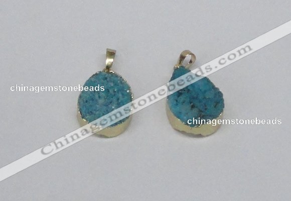 NGP2776 18*25mm - 20*30mm freeform druzy agate pendants