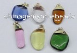 NGP2800 15*30mm - 25*35mm freeform crystal glass pendants wholesale