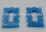 NGP2859 40*55mm carved Chinese aquamarine gemstone pendants