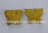 NGP2871 40*50mm - 45*55mm butterfly druzy agate pendants wholesale