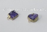 NGP2891 8*10mm - 10*12mm freeform druzy agate pendants