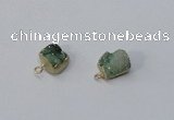NGP2894 8*10mm - 10*12mm freeform druzy agate pendants