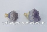 NGP2901 20*25mm - 25*30mm freeform amethyst gemstone pendants