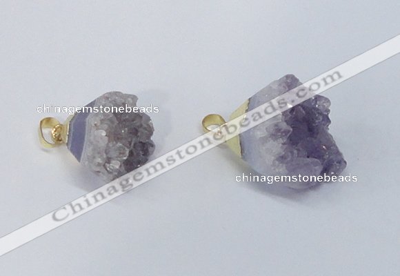 NGP2901 20*25mm - 25*30mm freeform amethyst gemstone pendants