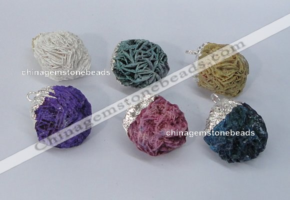 NGP2909 15*20mm - 25*30mm freeform desert rose pendants wholesale