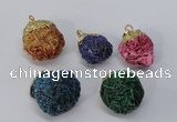 NGP2918 15*20mm - 25*30mm freeform desert rose pendants wholesale