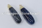 NGP2922 16*58mm - 18*60mm teardrop agate gemstone pendants