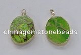 NGP2943 25*35mm – 35*45mm freeform sea sediment jasper pendants