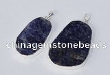 NGP2957 25*35mm - 35*45mm freeform sodalite pendants wholesale