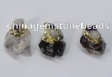 NGP2958 18*25mm - 20*35mm freeform mixed quartz pendants