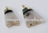 NGP2961 20*35mm - 30*45mm freeform druzy agate pendants