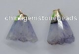 NGP2962 20*35mm - 30*45mm freeform druzy agate pendants