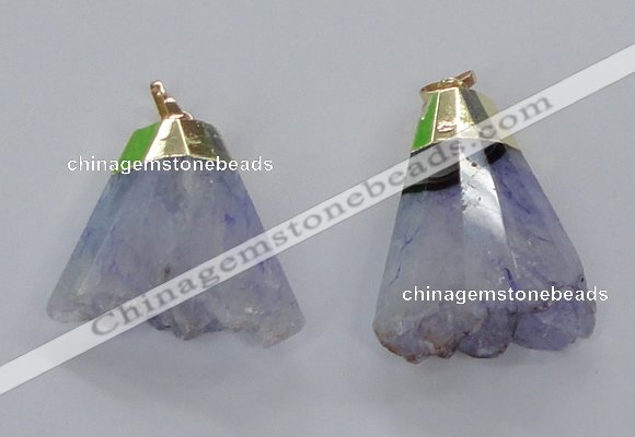 NGP2962 20*35mm - 30*45mm freeform druzy agate pendants