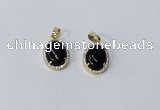 NGP2999 10*14mm oval agate gemstone pendants wholesale