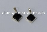 NGP3011 12*12mm diamond agate gemstone pendants wholesale