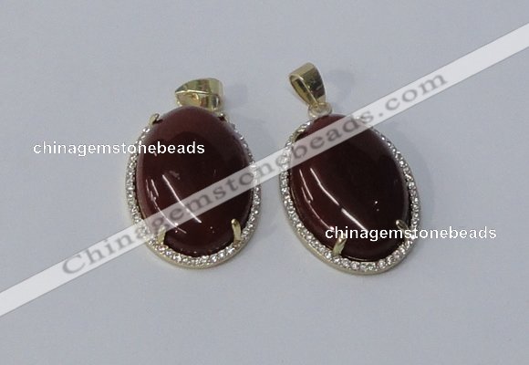 NGP3017 20*30mm oval agate gemstone pendants wholesale