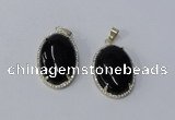 NGP3018 20*30mm oval agate gemstone pendants wholesale