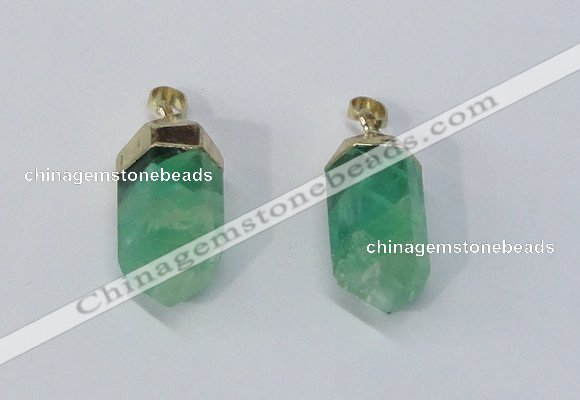 NGP3024 12*30mm – 15*40mm sticks fluorite gemstone pendants