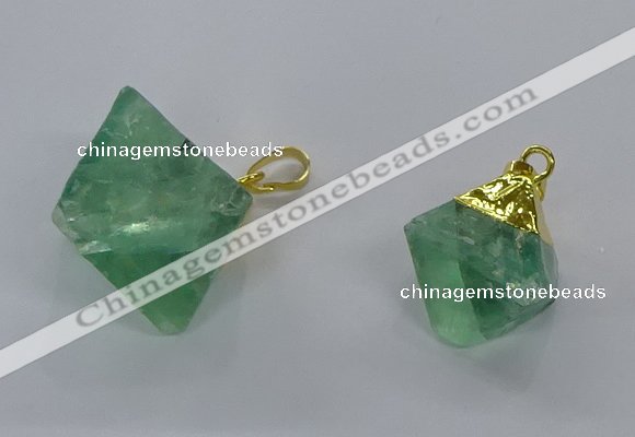 NGP3048 15*20mm – 22*30mm freeform fluorite pendants wholesale