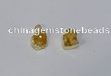 NGP3085 10*12mm - 12*14mm freeform druzy agate pendants wholesale