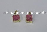 NGP3087 10*12mm - 12*14mm freeform druzy agate pendants wholesale