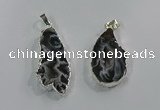 NGP3099 25*40mm - 30*50mm freeform druzy agate gemstone pendants