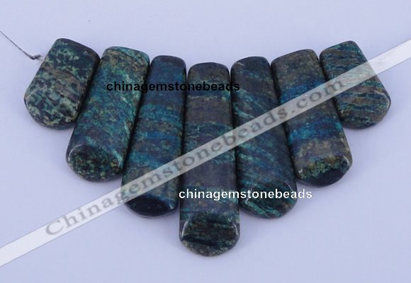 NGP31 Fashion long spar stone pendants set jewelry wholesale