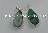 NGP3104 25*40mm - 30*50mm freeform druzy agate gemstone pendants