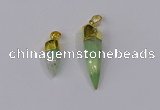 NGP3107 9*20mm – 11*40mm sticks Australia chrysoprase pendants