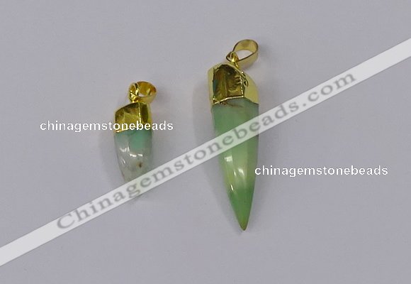 NGP3107 9*20mm – 11*40mm sticks Australia chrysoprase pendants