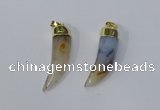 NGP3109 10*40mm - 12*45mm oxhorn montana agate pendants wholeasle