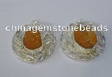 NGP3119 52mm - 55mm freeform druzy agate gemstone pendants