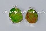 NGP3153 25*35mm - 35*45mm freeform sea sediment jasper pendants