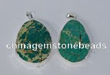 NGP3154 25*35mm - 35*45mm freeform sea sediment jasper pendants