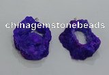 NGP3189 30*40mm - 45*50mm freeform druzy agate pendants