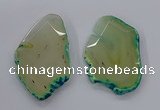 NGP3243 55*65mm - 50*75mm freeform agate slab pendants