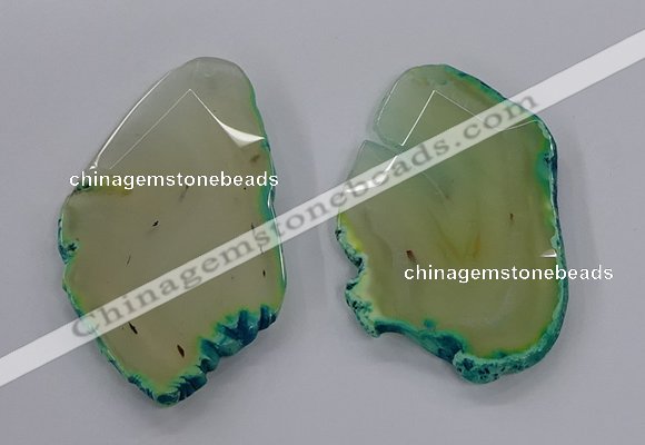 NGP3243 55*65mm - 50*75mm freeform agate slab pendants