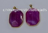 NGP3304 35*45mm freeform agate gemstone pendants wholesale