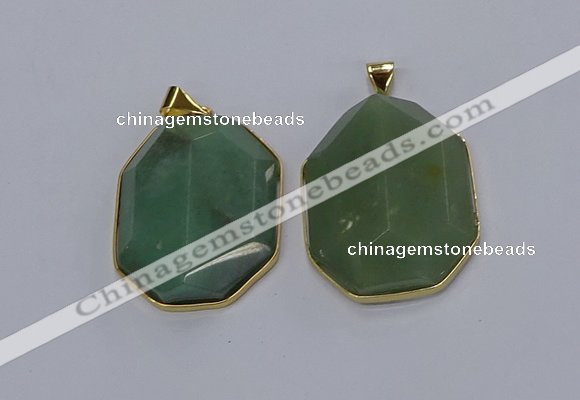 NGP3307 35*45mm freeform agate gemstone pendants wholesale