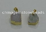 NGP3321 8*12mm - 15*20mm freeform druzy agate gemstone pendants