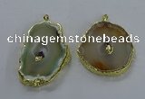 NGP3361 45*55mm - 50*65mm freeform druzy agate pendants