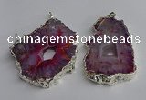 NGP3366 40*45mm - 45*60mm freeform druzy agate pendants