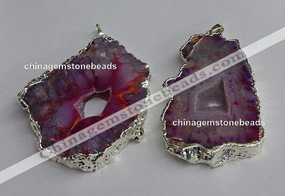 NGP3366 40*45mm - 45*60mm freeform druzy agate pendants