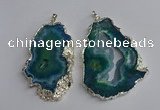 NGP3368 40*45mm - 45*60mm freeform druzy agate pendants