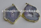 NGP3396 40*45mm - 45*60mm freeform druzy agate pendants