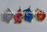 NGP3401 40*45mm - 45*60mm freeform druzy agate pendants