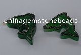 NGP3427 25*40mm - 30*45mm dolphin agate gemstone pendants
